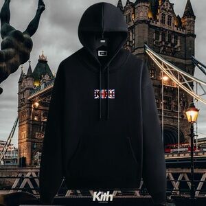 Kith London Classic Box Logo Nelson Hoodie • Black • 2025
